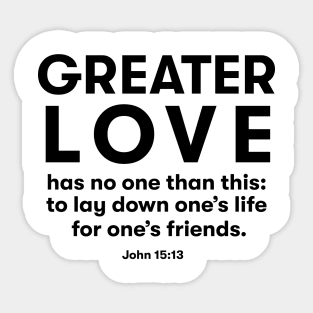 Greater Love Sticker